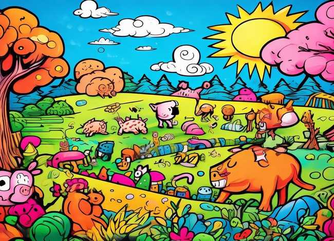 儿童画马克笔作品（儿童画马克笔作品卡通）