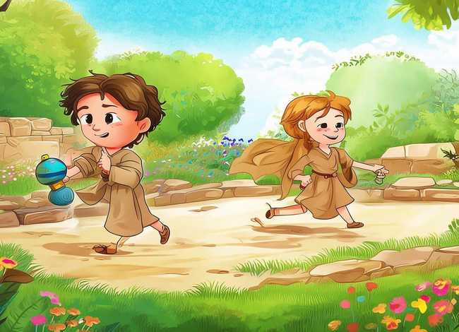 古代儿童玩耍图片 - 古代儿童玩耍图片卡通