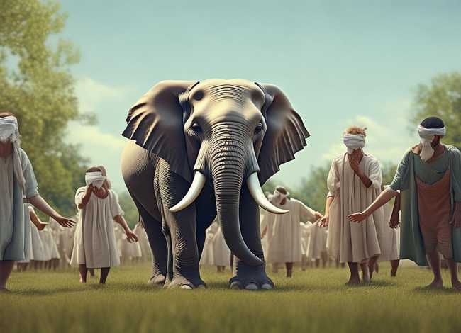 盲人摸象 的故事，盲人摸象 的故事 你明白了什么道理