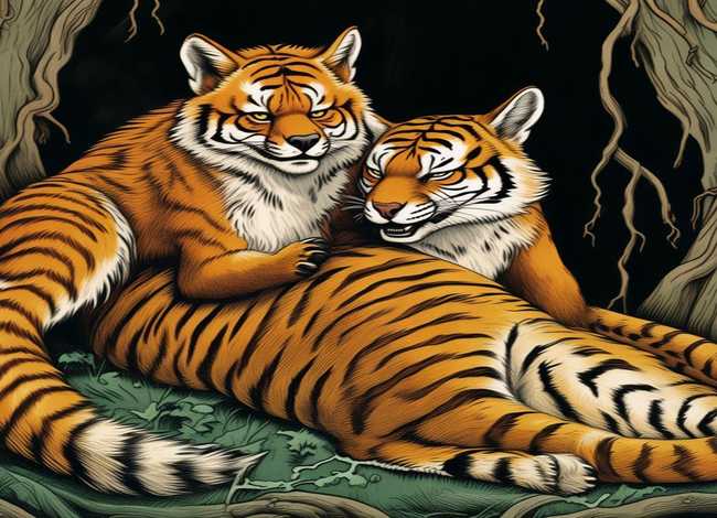 狐假虎威成语故事思维导图，狐假虎威成语故事思维导图图片