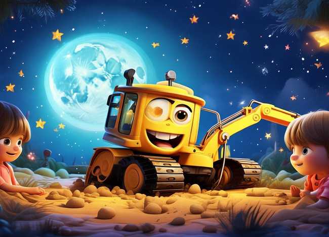 挖掘机的故事3-6岁儿童睡前故事 挖掘机的故事睡前故事视频大全