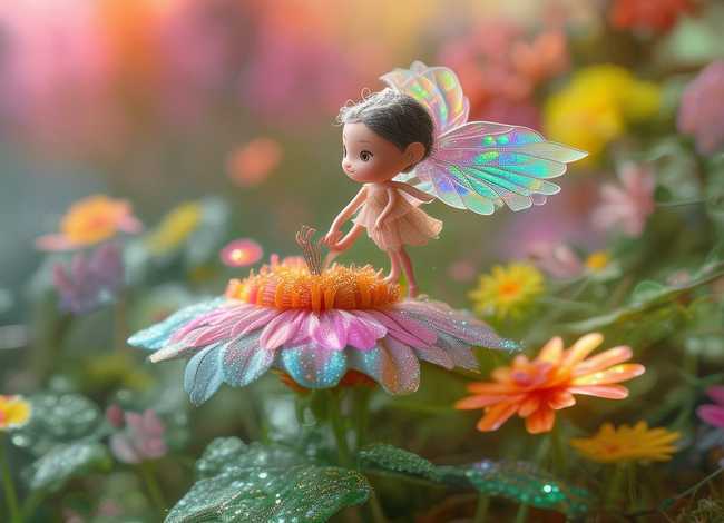 拇指姑娘故事图片配图 - 拇指姑娘故事图片 插画