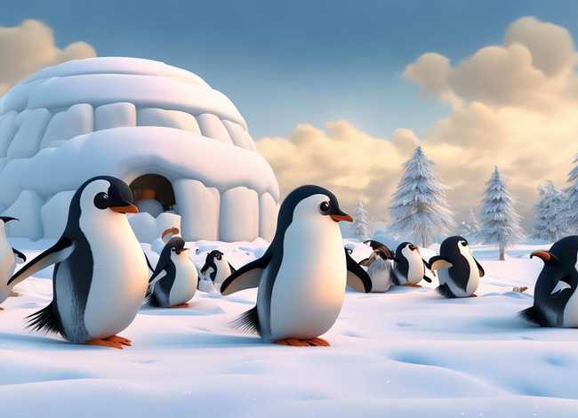 企鹅故事绘本；企鹅故事绘本图片