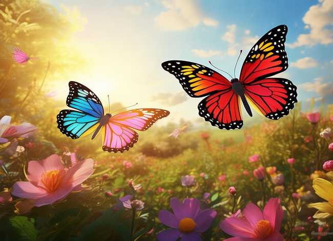 三只蝴蝶故事图片、三只蝴蝶故事图片素材