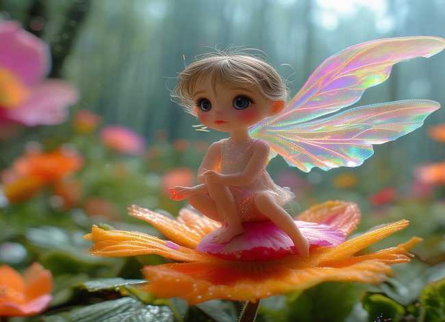 拇指姑娘故事图片配图 - 拇指姑娘故事图片 插画