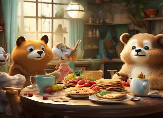 早餐绘本故事 - 吃早餐的绘本故事