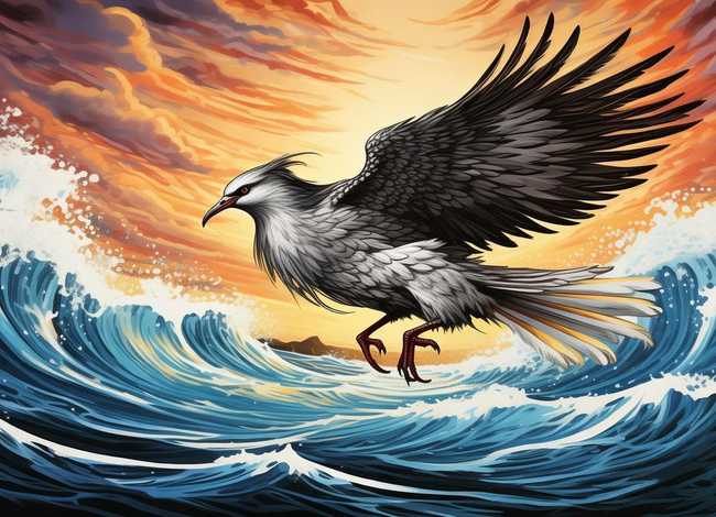 精卫填海神话故事小报 精卫填海神话故事小报竖着画图片大全