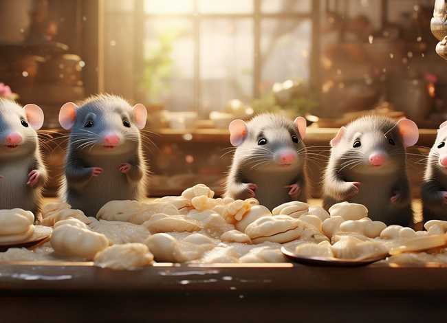 儿童故事七只鼹鼠包饺子，七只鼹鼠磨豆浆故事内容