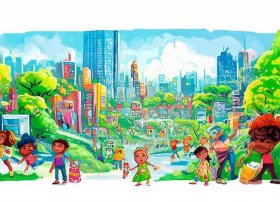 文明城市儿童画 - 文明城市少儿绘画作品