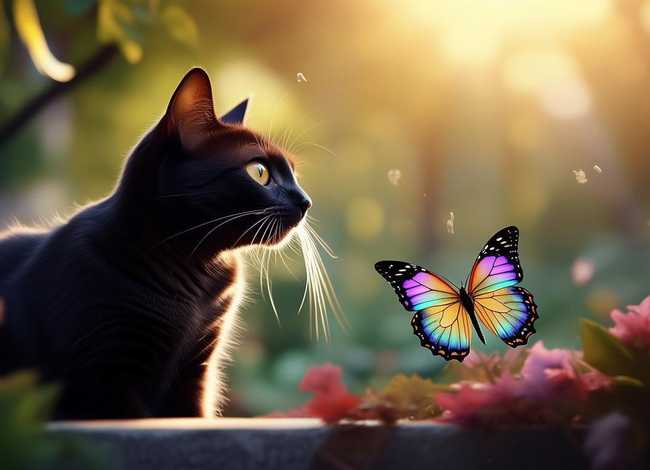 猫和蝴蝶故事；猫和蝴蝶的故事