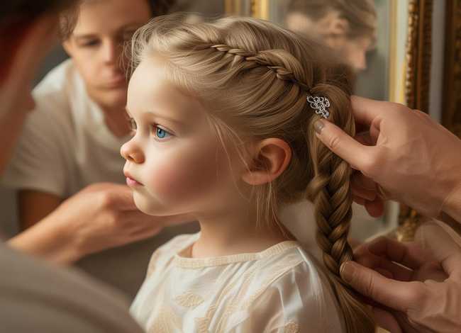 爸妈分享给白化病女儿梳的发型 爸妈分享给白化病女儿梳的发型视频