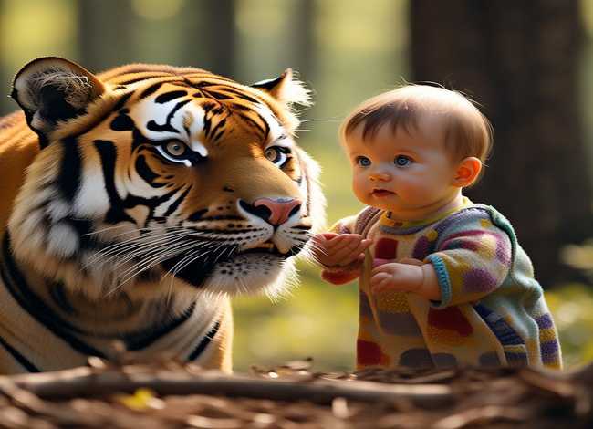 儿童故事老虎和小孩 - 老虎和小孩故事视频