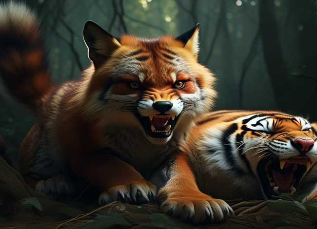 狐假虎威寓言故事怎么画；狐假虎威的寓言故事怎么画