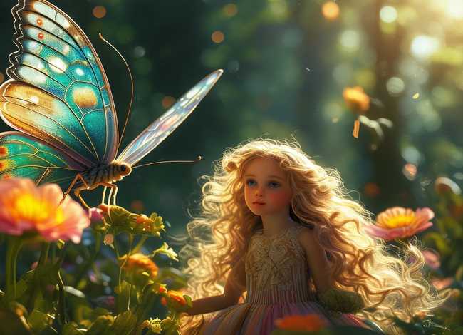 儿童童话故事之蝴蝶公主、阿布故事蝴蝶公主