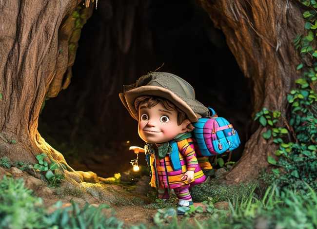 儿童故事洞穴里的探险家，山洞探险的故事