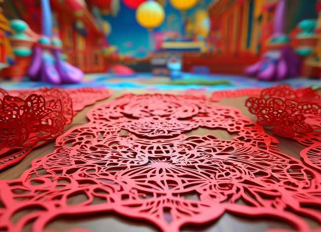 儿童剪纸故事作品图解，儿童剪纸 作品