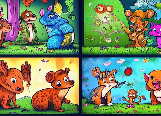 动物的故事儿童画视频（动物的故事四幅画）
