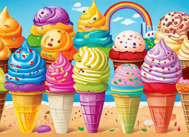 冰淇淋儿童画图片 冰淇淋儿童画图片大全
