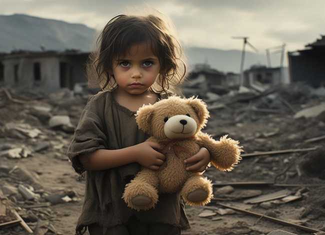 战争中儿童的故事的英文 - 战争中的儿童英语