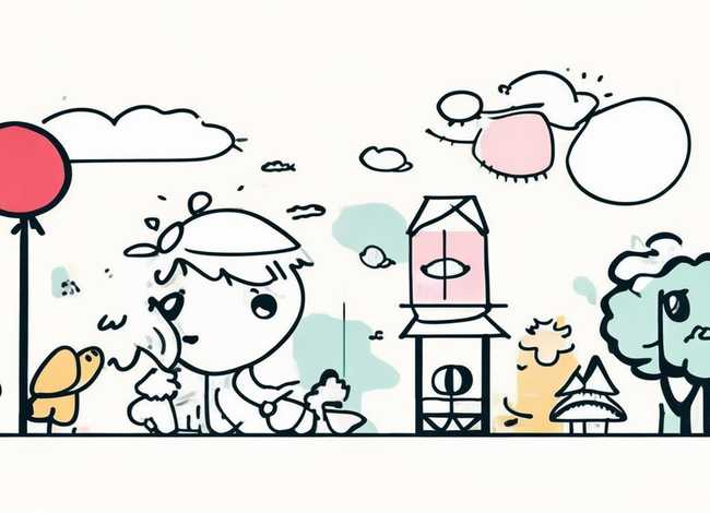 线描儿童画简单 - 线描儿童画 简单