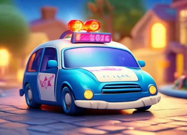 小警车儿童故事绘本，绘本警车的故事