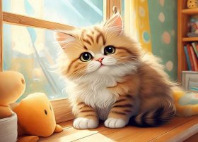 儿童故事小花猫简笔画 - 小花猫幼儿故事
