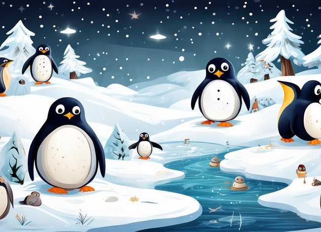 企鹅故事绘本；企鹅故事绘本图片