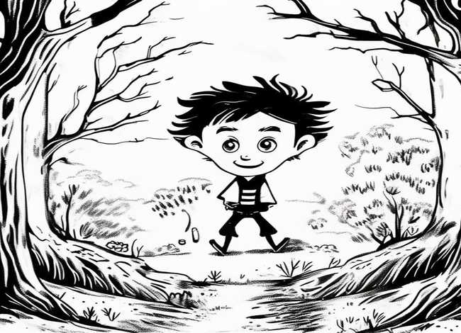 经典儿童故事连环画黑白 少儿故事连环画