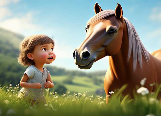 马的儿童故事视频，关于马的幼儿故事简短
