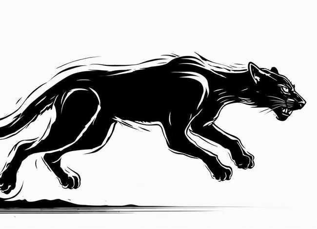 豹简笔画（雷速音豹简笔画）