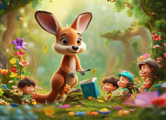 袋鼠儿童故事；袋鼠的故事幼儿故事