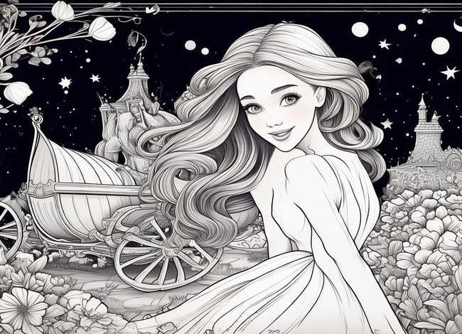 灰姑娘童话故事的封面怎么画 - 灰姑娘故事封面图片简笔画