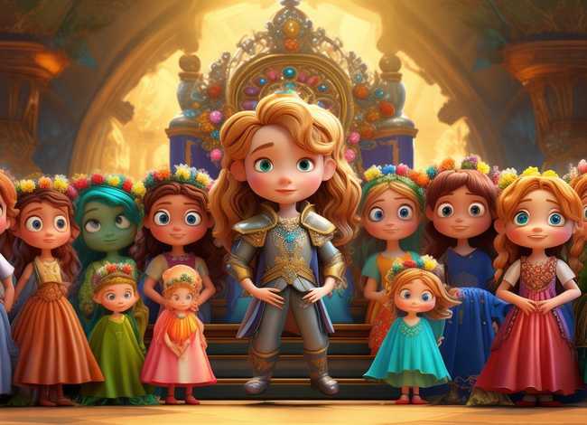 儿童故事国王的13个孩子（故事国王的12个女儿）