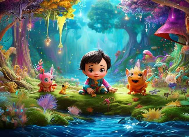 童话故事儿童主题画 儿童童话故事主题画