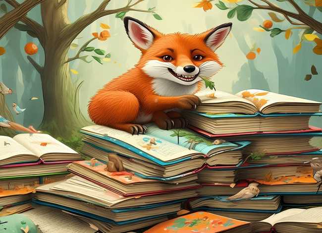 儿童绘本故事在线阅读狐狸吃书（狐狸吃书的故事读后感一年级）