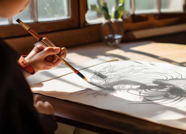 画龙点睛成语故事英文版；画龙点睛成语故事英文版图片