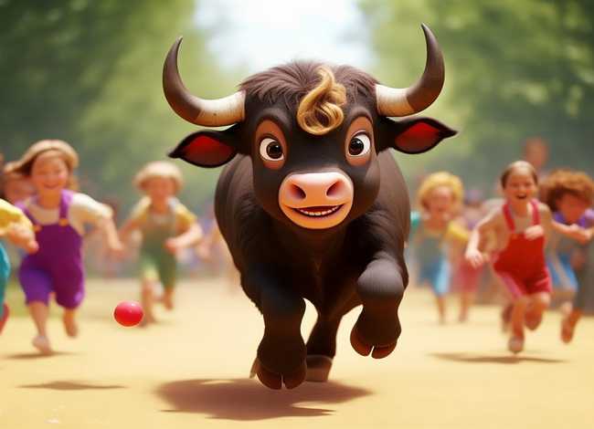 顽皮的小牛幼儿园绘本故事，顽皮的小牛故事图片