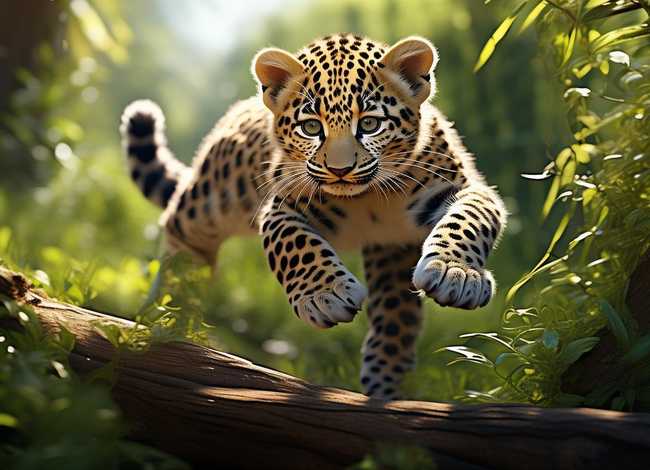 豹子的小故事 - 关于小豹子的有趣故事