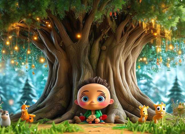 大树的故事儿童画图片 - 大树的故事绘画图片 幼儿园