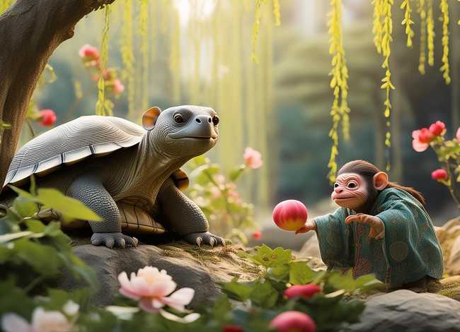 古代寓言配画，中国古代寓言故事的配画