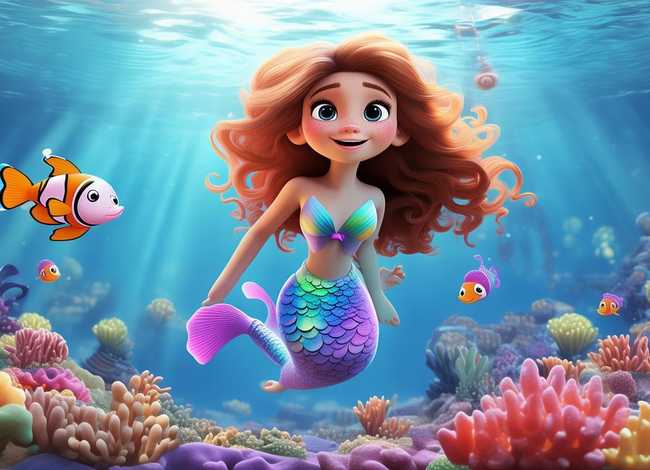 儿童动画美人鱼故事、美人鱼动画片儿童的
