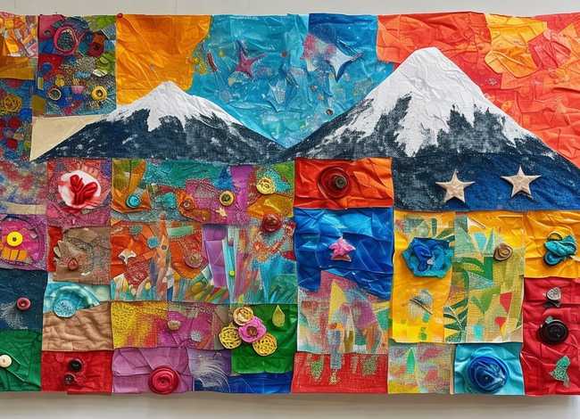 儿童爱祖国手工；儿童爱祖国手工粘贴画