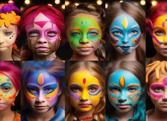 儿童表演节目妆容图片、儿童表演节目妆容图片大全