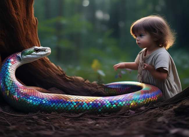 与灵蛇有关的儿童故事，关于灵蛇的故事
