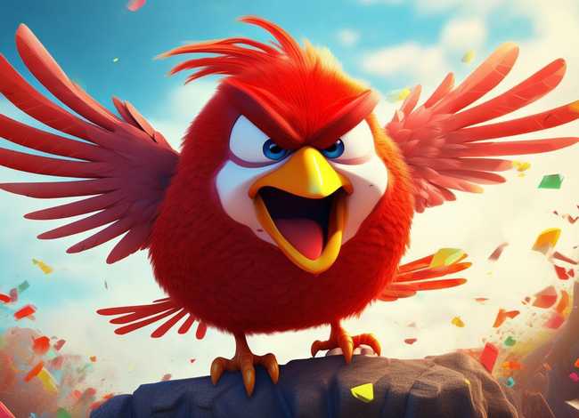 儿童愤怒图画故事短篇 - 儿童画愤怒的小鸟图片