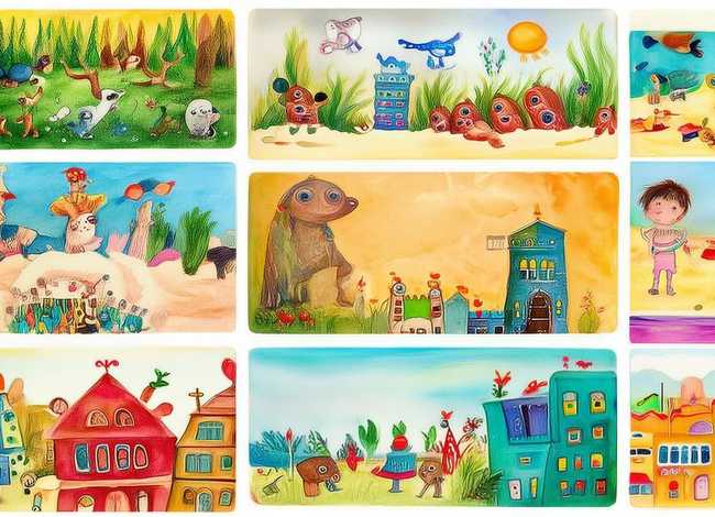 水彩笔儿童画，水彩笔儿童画大全