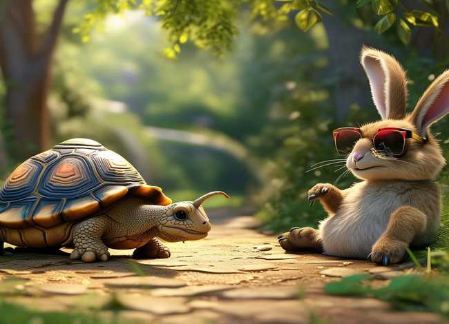 龟兔赛跑儿童故事（龟兔赛跑幼儿故事）