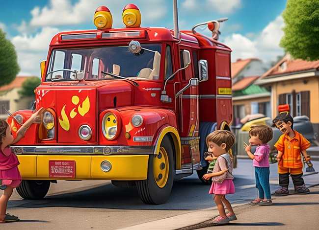 消防车故事儿童故事 - 消防车的故事幼儿故事