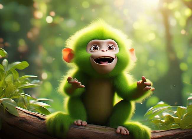 猴猴儿童故事 - 幼儿故事猴子学样视频