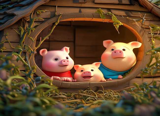 贝瓦故事三只小猪 - 贝瓦故事三只小猪的故事